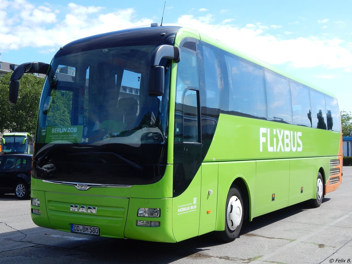 MAN Lion's Coach von Flixbus/Möbius Bus aus Deutschland in Berlin am 11.06.2016