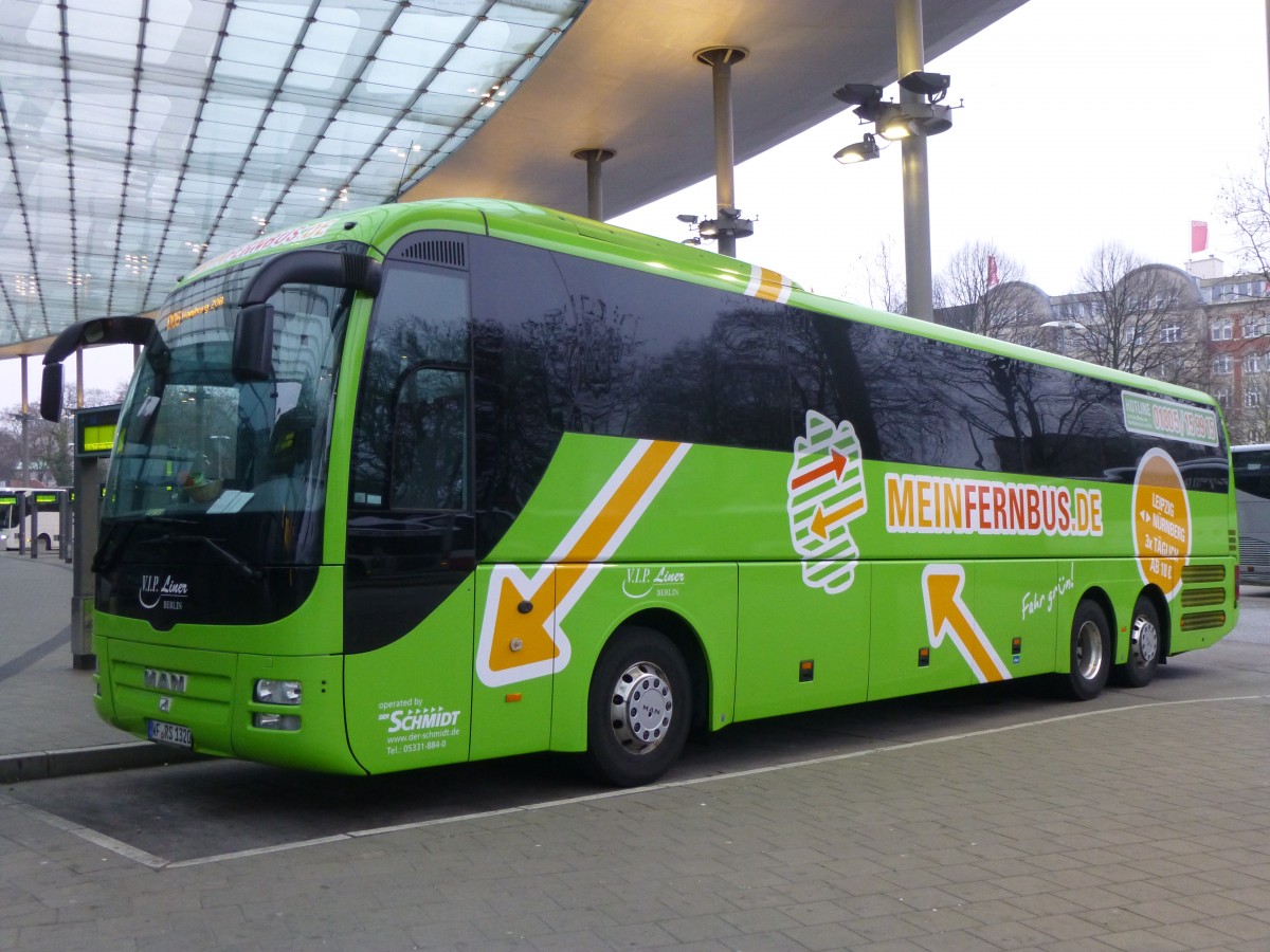 MAN Lion's Coach L  Mein Fernbus - Schmidt , Hamburg ZOB 19.01.2014