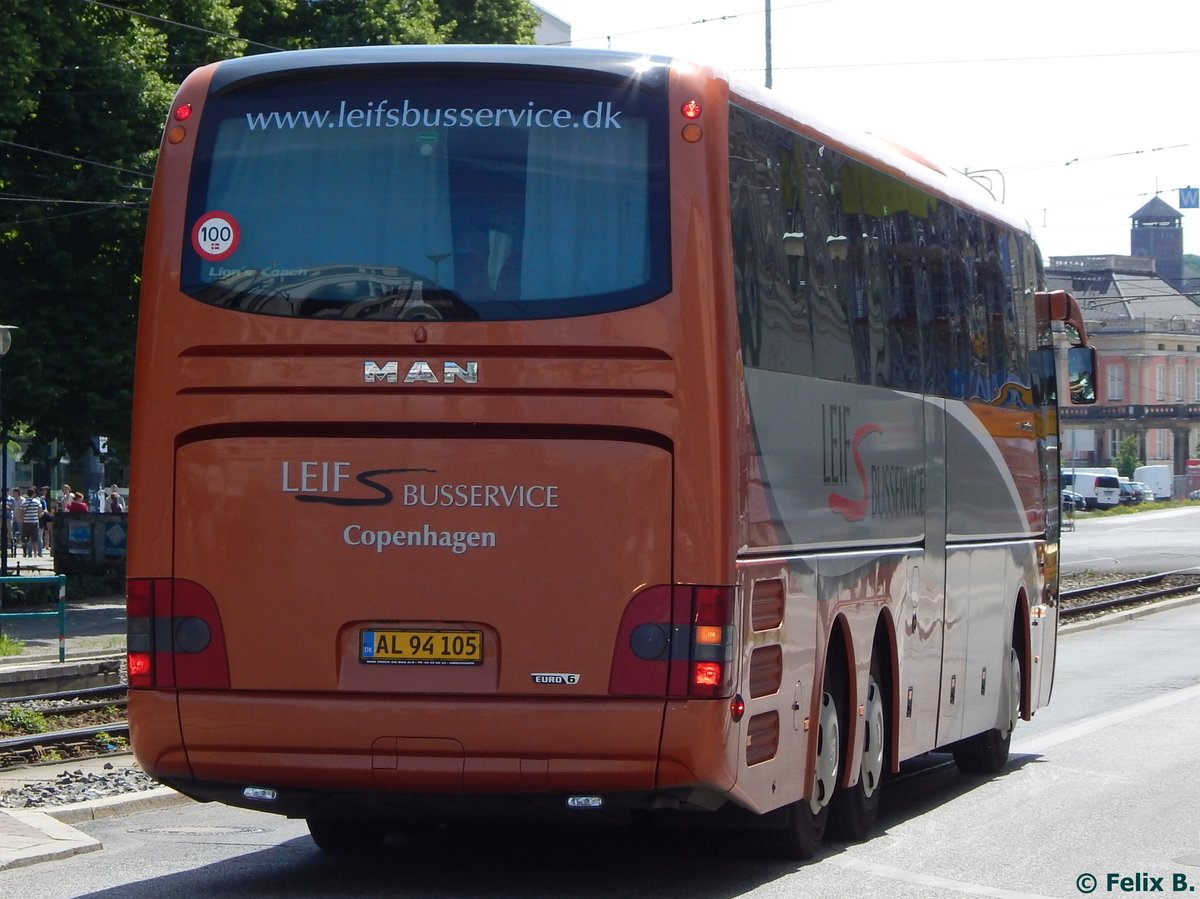 MAN Lion's Coach von Leifs Busservice aus Dänemark in Potsdamam 07.06.2016