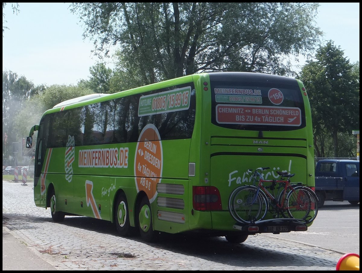 MAN Lion's Coach von MeinFernBus/Omnibusbetrieb Karsten Brust aus Deutschland in Stralsund am 10.06.2014
