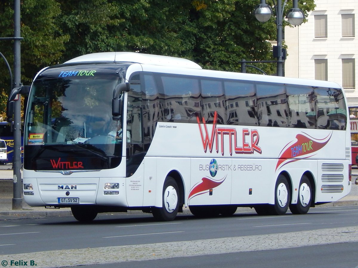 MAN Lion's Coach von Wittler aus Deutschland in Berlin am 23.08.2015