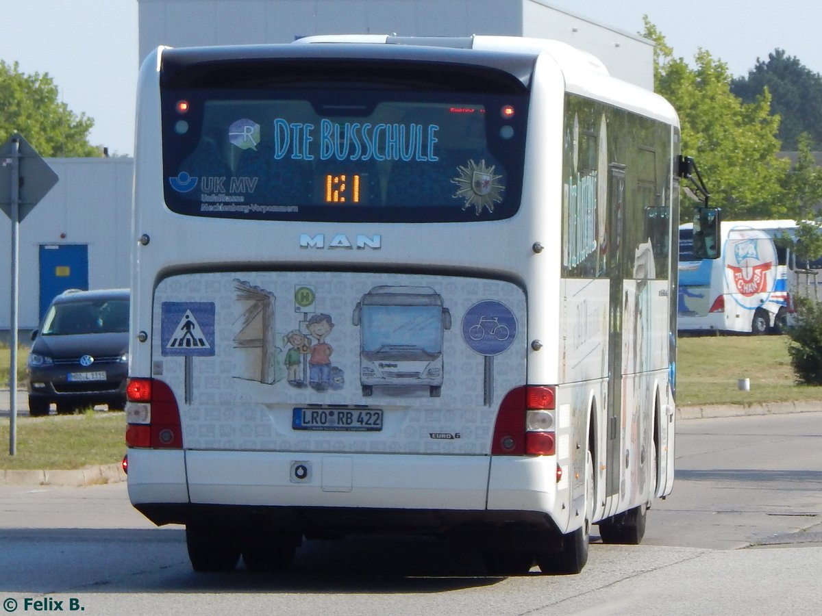 MAN Lion's Intercity von Regionalbus Rostock in Rostock am 14.09.2016