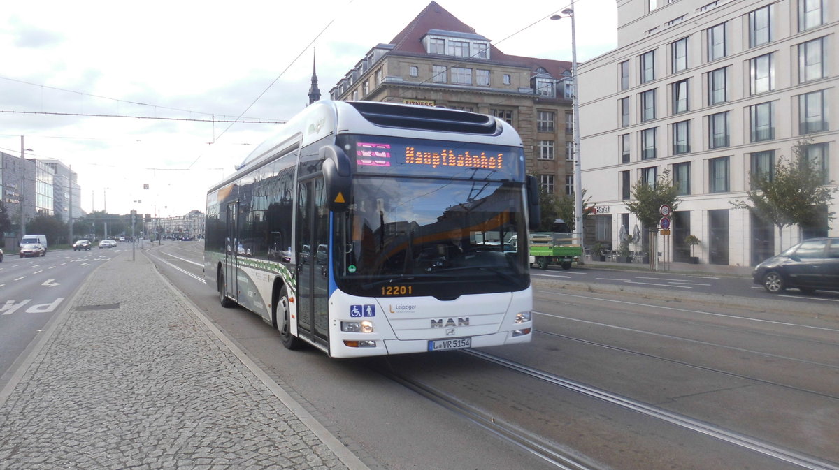 MAN NL253 Lion`s City Hybrid am 02.10.2016 in Leipzig.