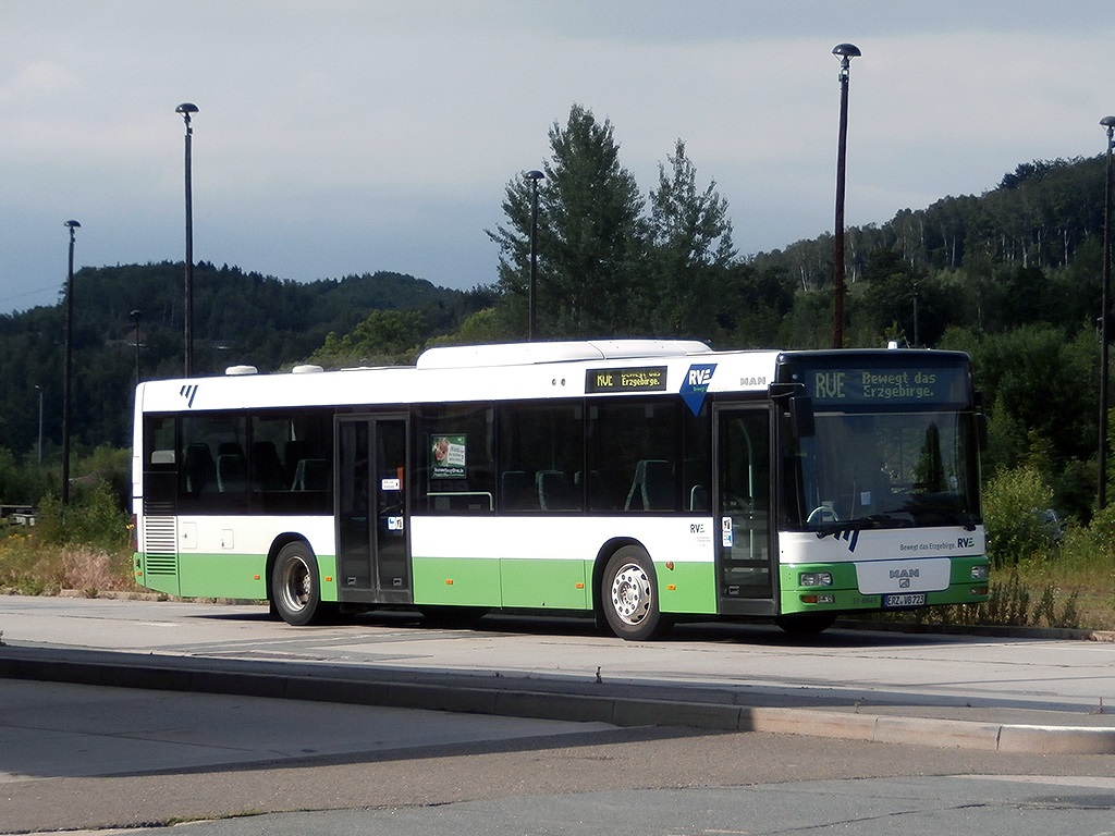 MAN NÜ 283 #31-8845 ex. Autobus Sachsen 12-8423 in Aue. (30.6.2014)