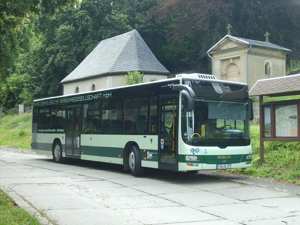 MAN NÜ 320 Lion´s City Ü - PIR OV 177 - in Hohnstein, an der Eiche - am 26-Juli-2015