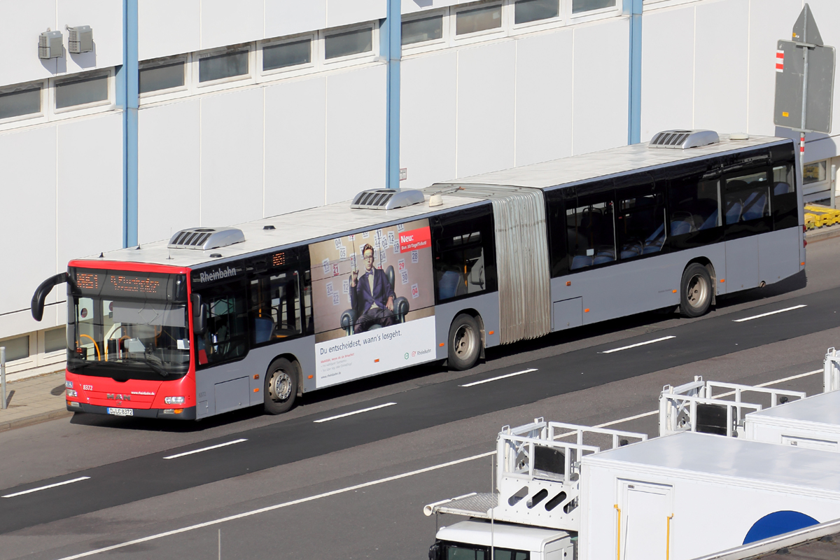 MAN Stadtbus der Rheinbahn gesehen am Flughafen Düsseldorf 10.3.2017