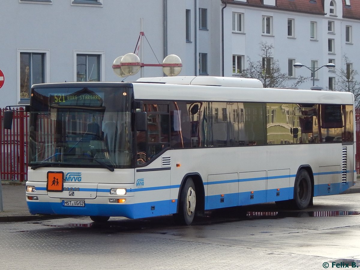 MAN SÜ 283 der MVVG in Neubrandenburg am 09.12.2016