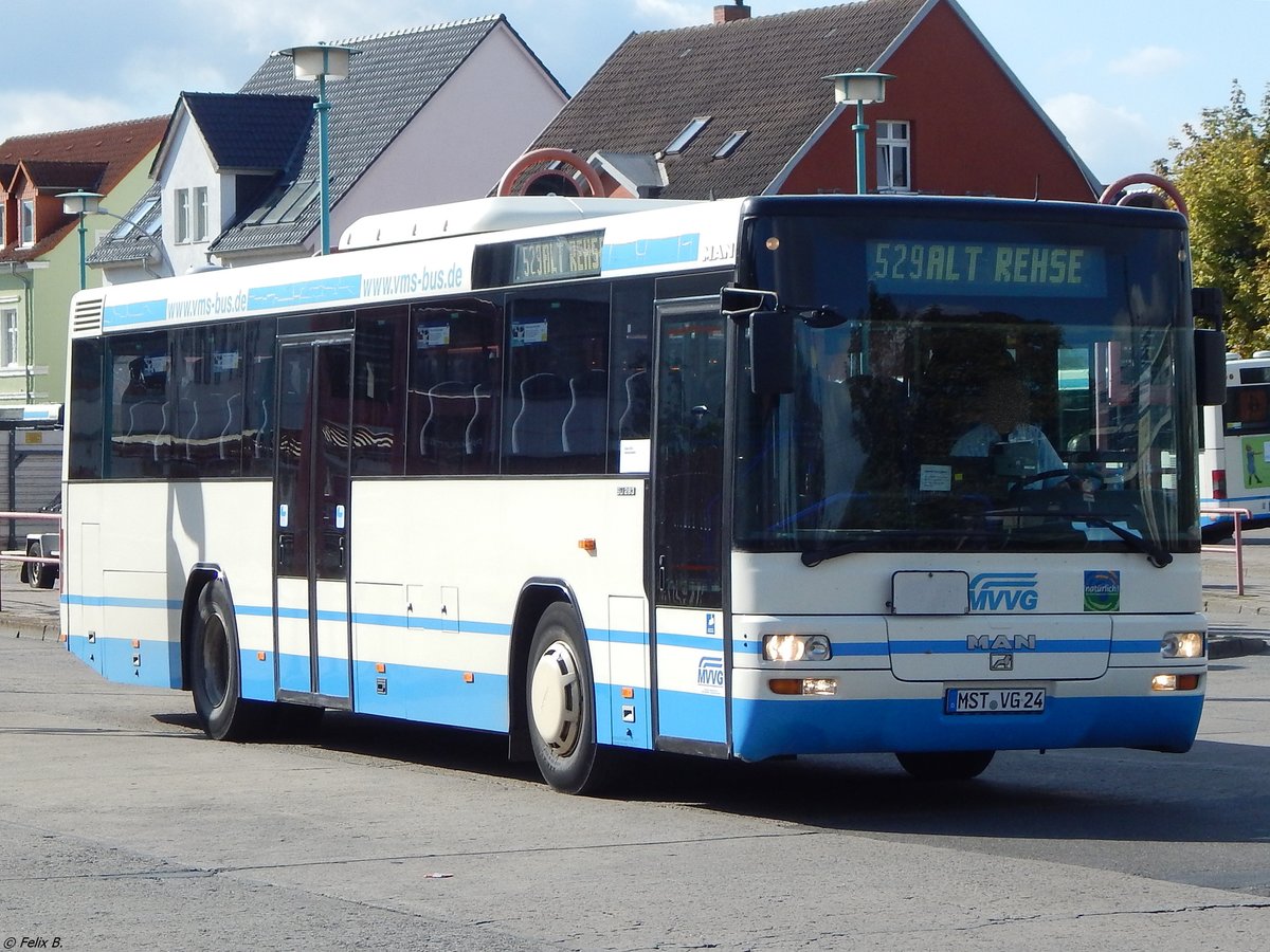 MAN SÜ 283 der MVVG in Neubrandenburg am 22.09.2017