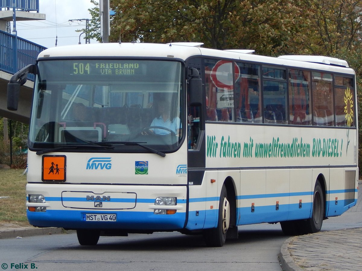 MAN ÜL 313 der MVVG in Neubrandenburg am 30.09.2016