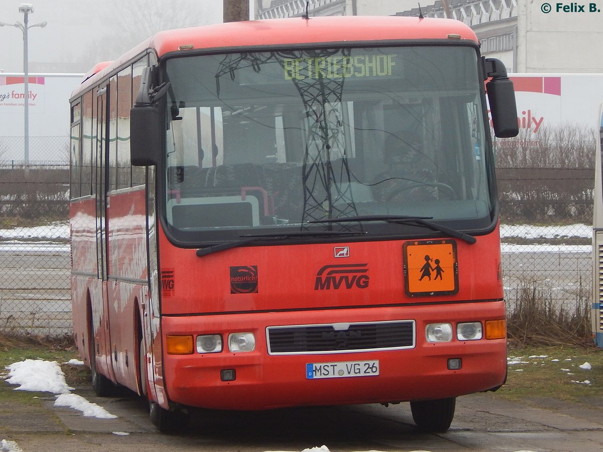 MAN ÜL 313 der MVVG in Neubrandenburg am 05.02.2017