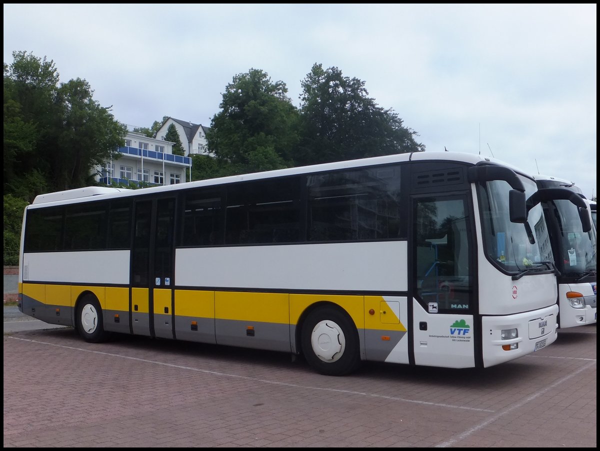 MAN ÜL 353 der Verkehrsbetriebe Teltow-Fläming im Stadthafen Sassnitz am 31.05.2014