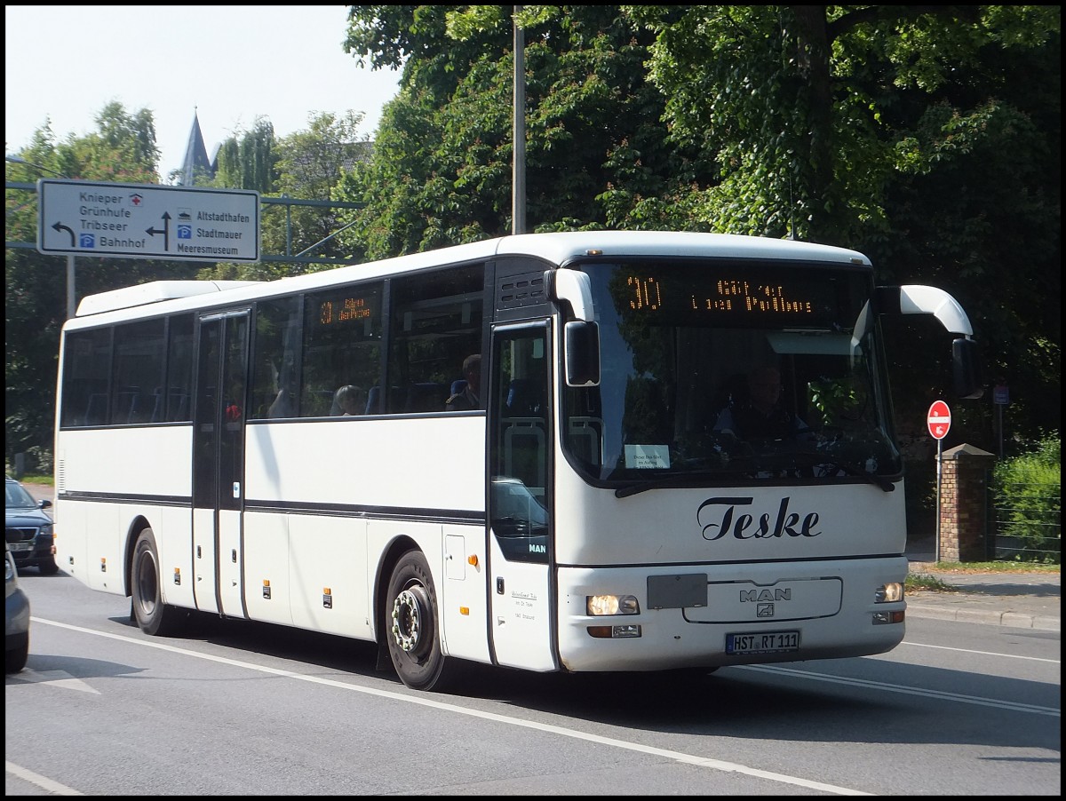 MAN L 363 vom Reisedienst Teske aus Deutschland in Stralsund am 12.06.2013