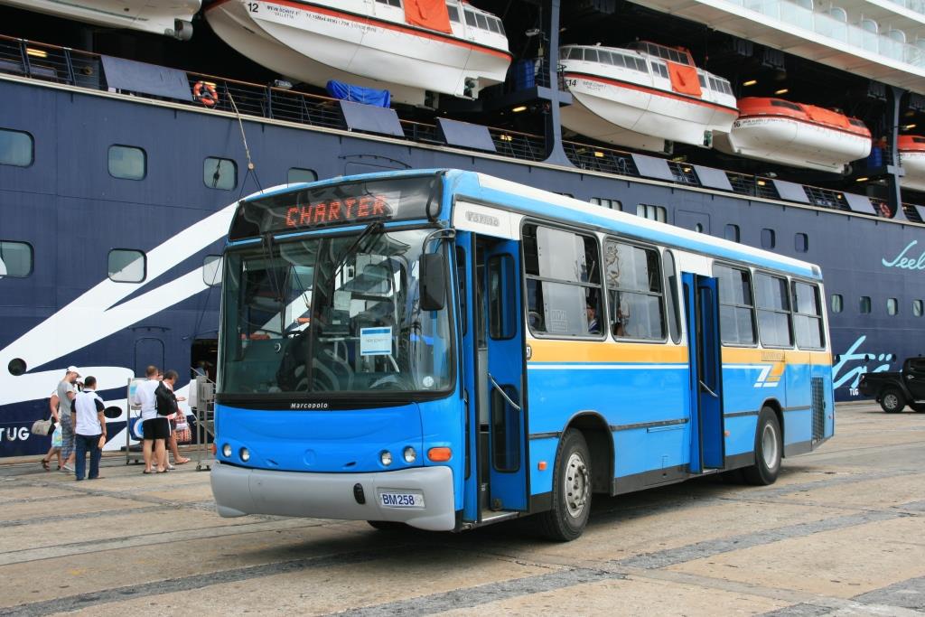 Marcopolo (brasilianischer Hersteller)  Barbados Transport , Barbados/Karibik 20.03.2015