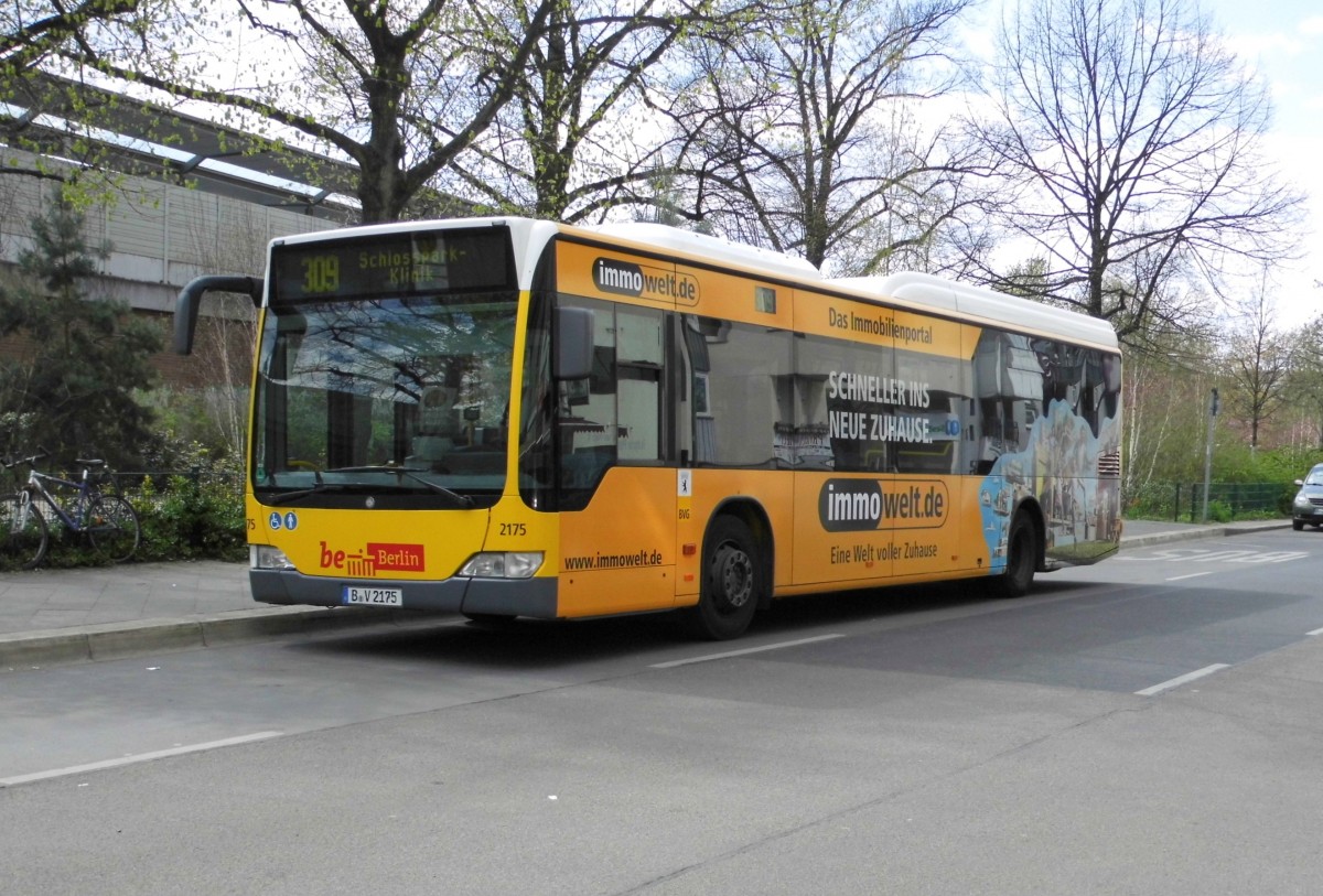 MB Citaro Facelift LE BVG Wg.2175 auf Linie 309, S+U Charlottenburg am 19.4.15