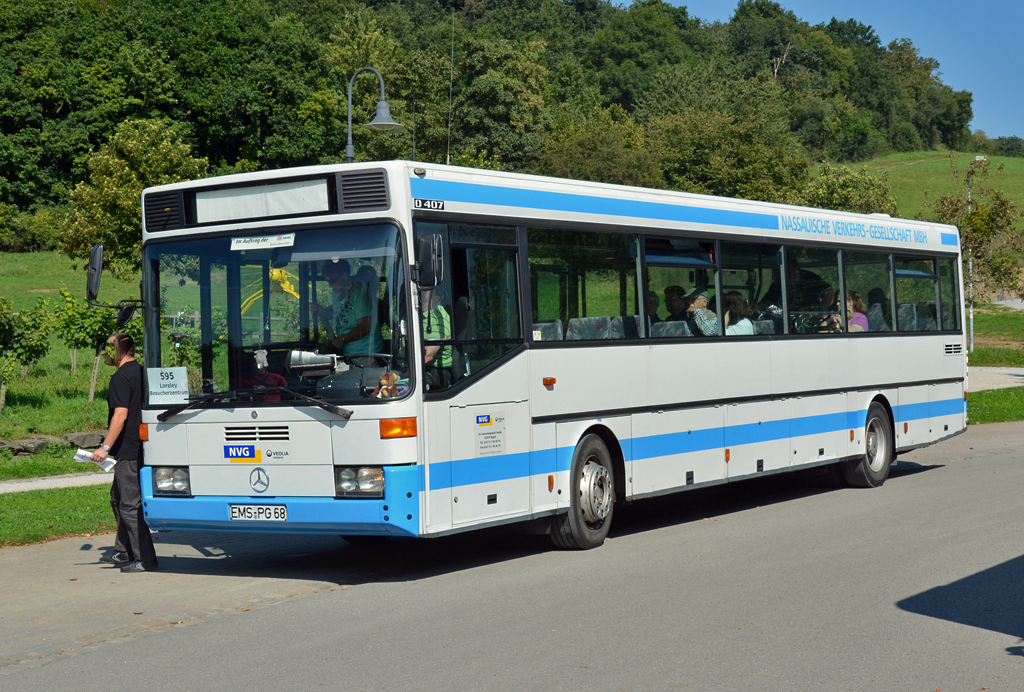 MB O 407 der NVG, EMS-RG 68 beim Besucherzentrum auf der Loreley - 17.09.2014