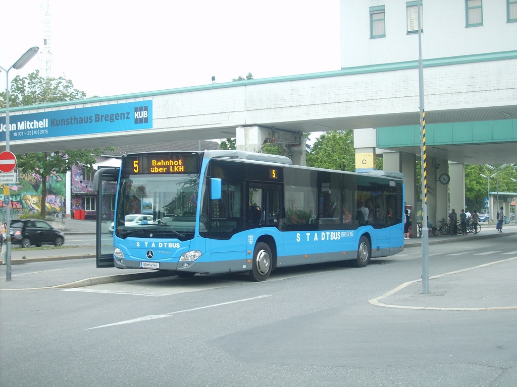 MB O 530 C2 - BD 14145 - in Bregenz (AT), Bahnhof / Busbahnhof - am 17-Juli-2015