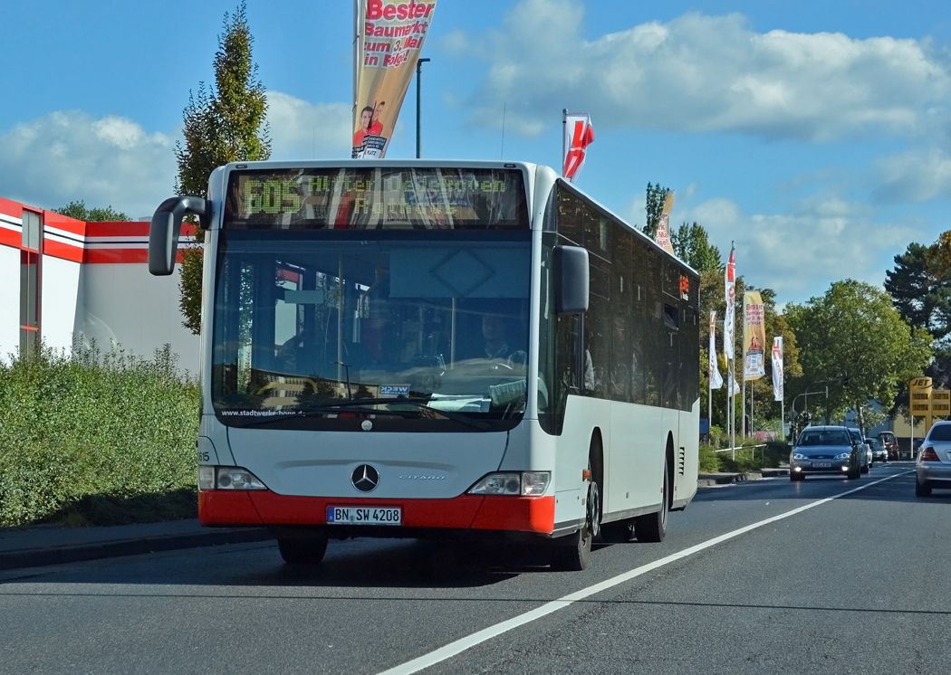 MB O 530 Citaro der SWB, BN-SW 4208 in Bonn-Duisdorf - 28.09.2015