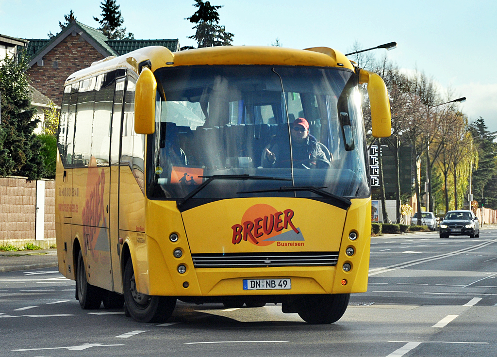 MB Sundancer Midi2 - Atego 1323L, Aufbau: Omnibus Trading B.V.,   Breuer-Reisen , DN-NB 49, in Düren - 13.11.2013