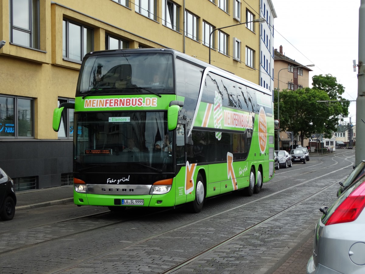 Mein Fernbus Setra S 4000er am 24.05.14 in Frankfurt am Main 