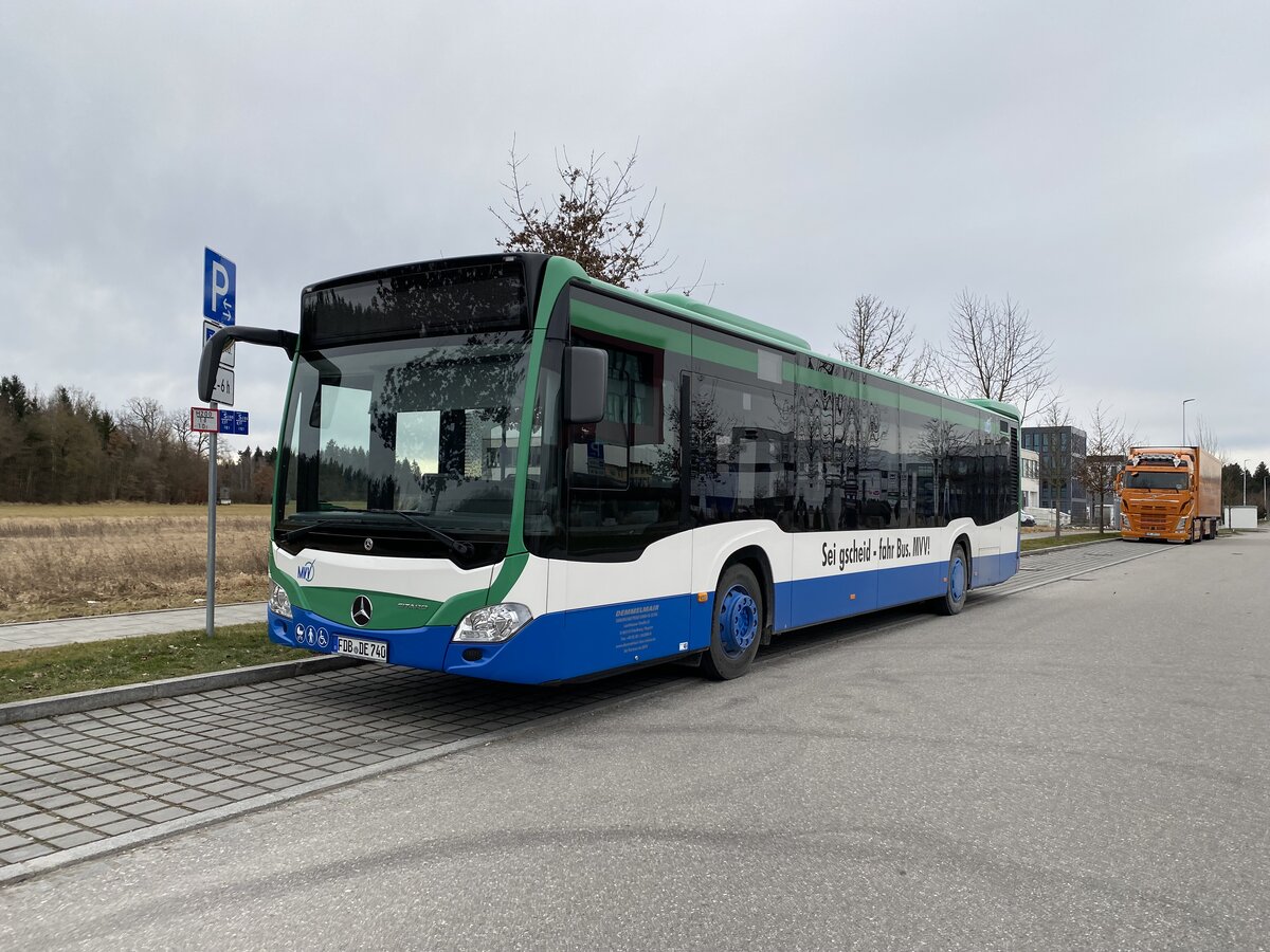 Mercedes-Benz Citaro von Demmelmair in MVV-Lackierung in Gilching, Februar 2022