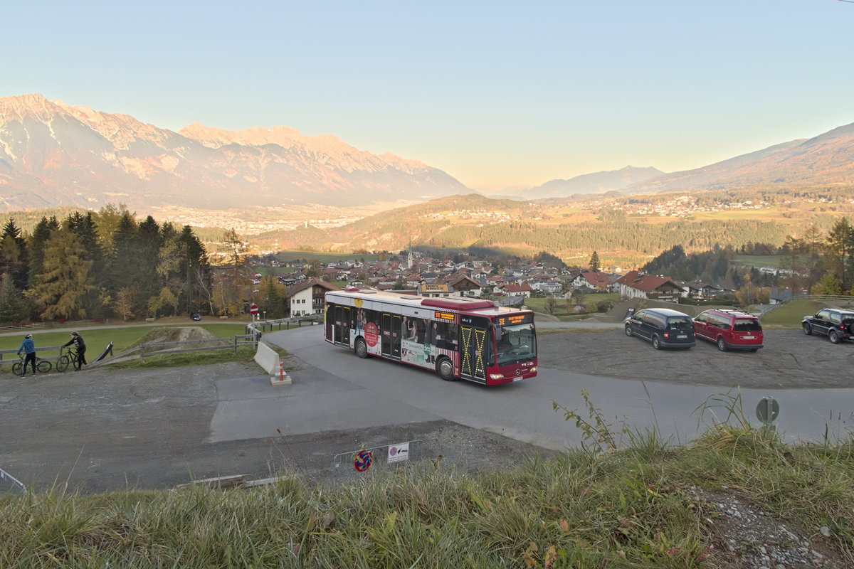 Mercedes-Benz O 530 II (Citaro Facelift) der Innsbrucker Verkehrsbetriebe (Bus Nr. 621) als Schienenersatzverkehr für die Stubaitalbahn/Linie STE in Mutters, Muttereralmbahn. Aufgenommen 6.11.2020.