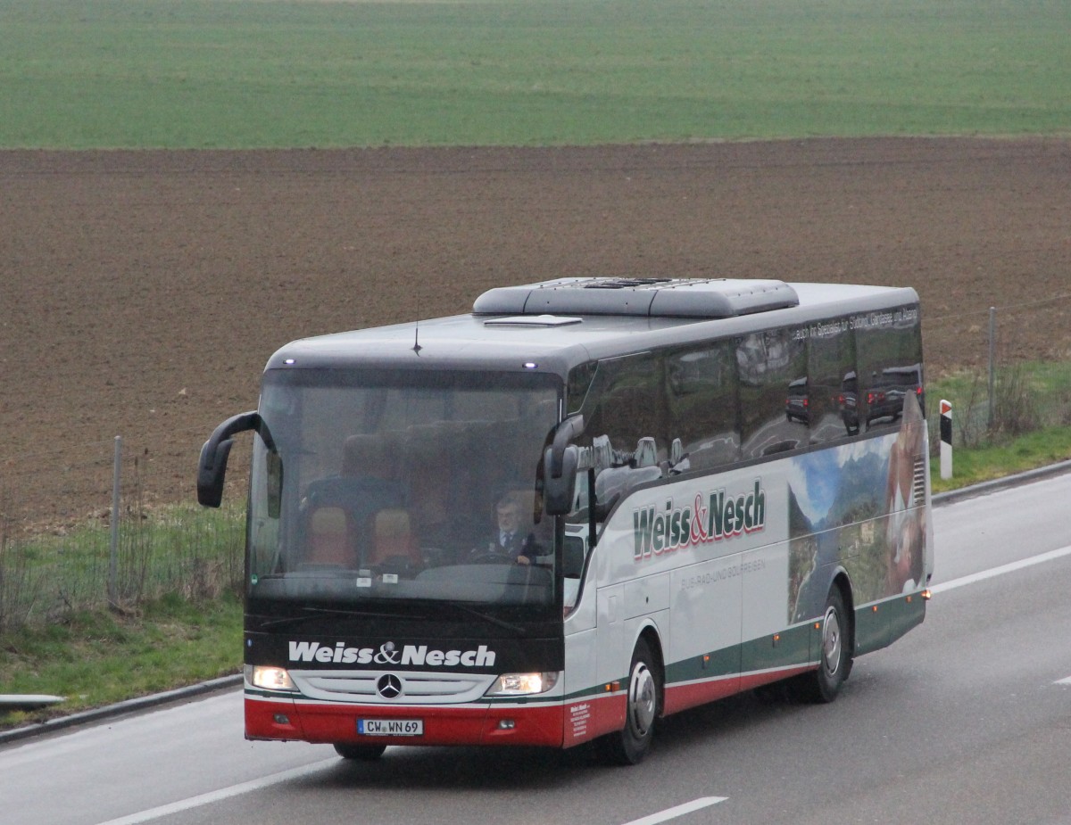 Mercedes Benz Tourismo, Weiss + Nesch, Oensigen printemps 2015 