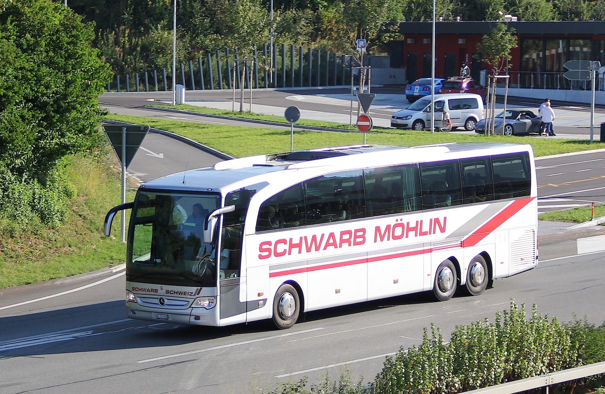 Mercedes Benz Travego, Schwarb Reisen, près de Berne août 2015