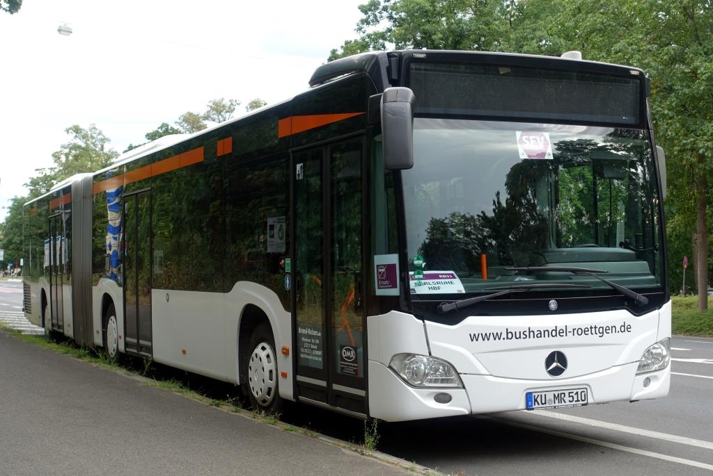 Mercedes Citaro C2 G  Brand - Röttgen , Karlsruhe Juli 2022
