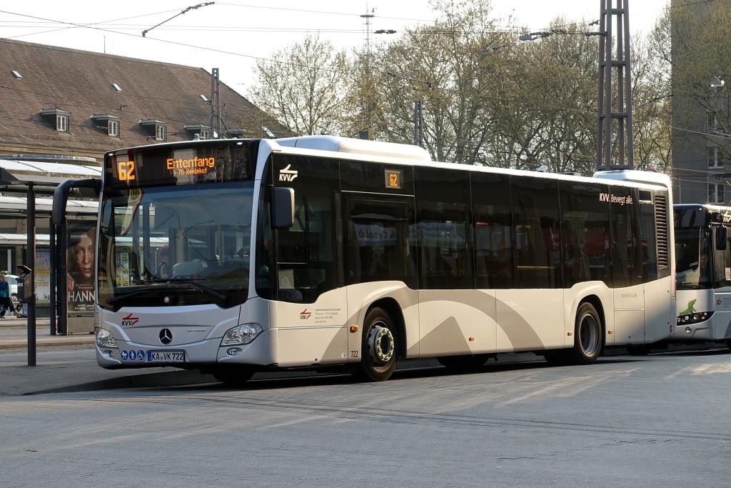 Mercedes Citaro C2  Verkehrsbetriebe Karlsruhe , Karlsruhe April 2019