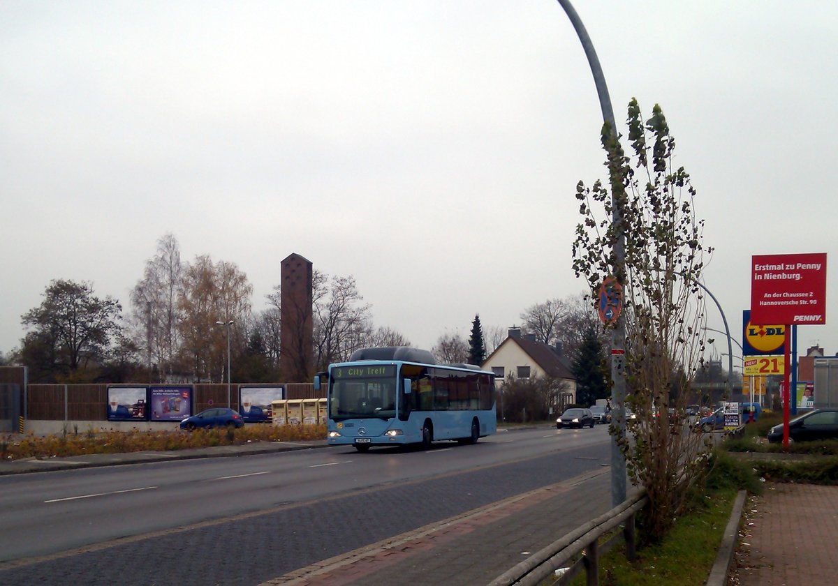 Mercedes Citaro der Firma Enders in Nienburg. Aufgenommen am 01.12.2014
