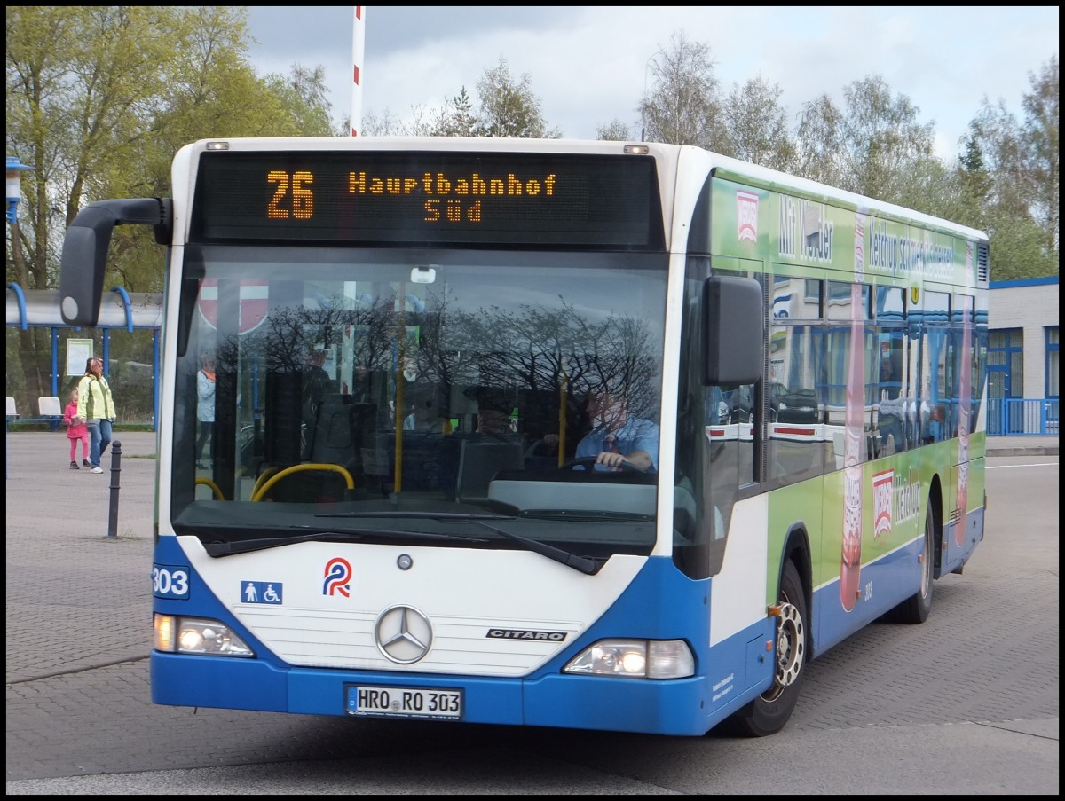 Mercedes Citaro I der Rostocker Straßenbahn AG in Rostock am 13.04.2014