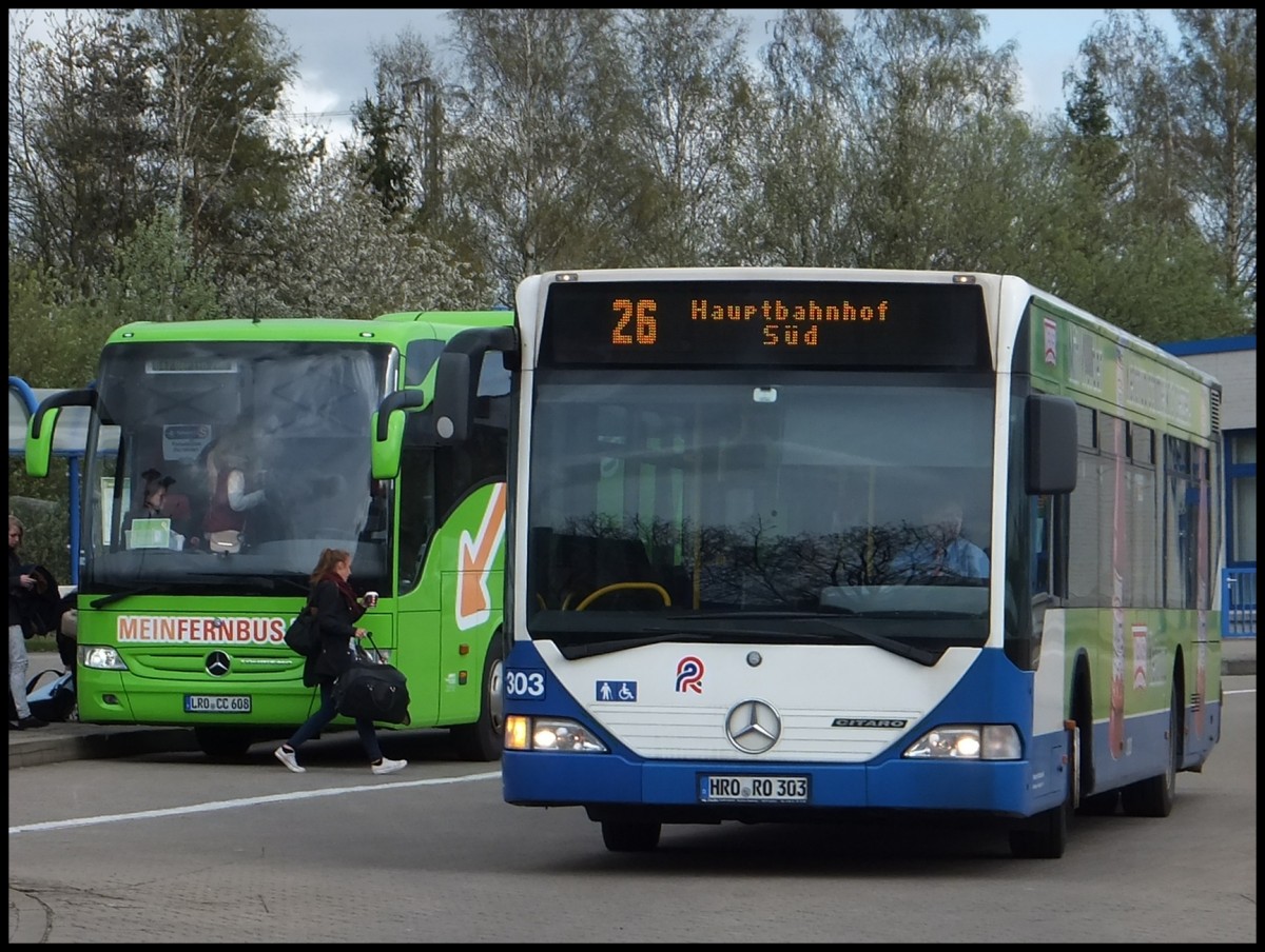 Mercedes Citaro I der Rostocker Straßenbahn AG in Rostock am 13.04.2014