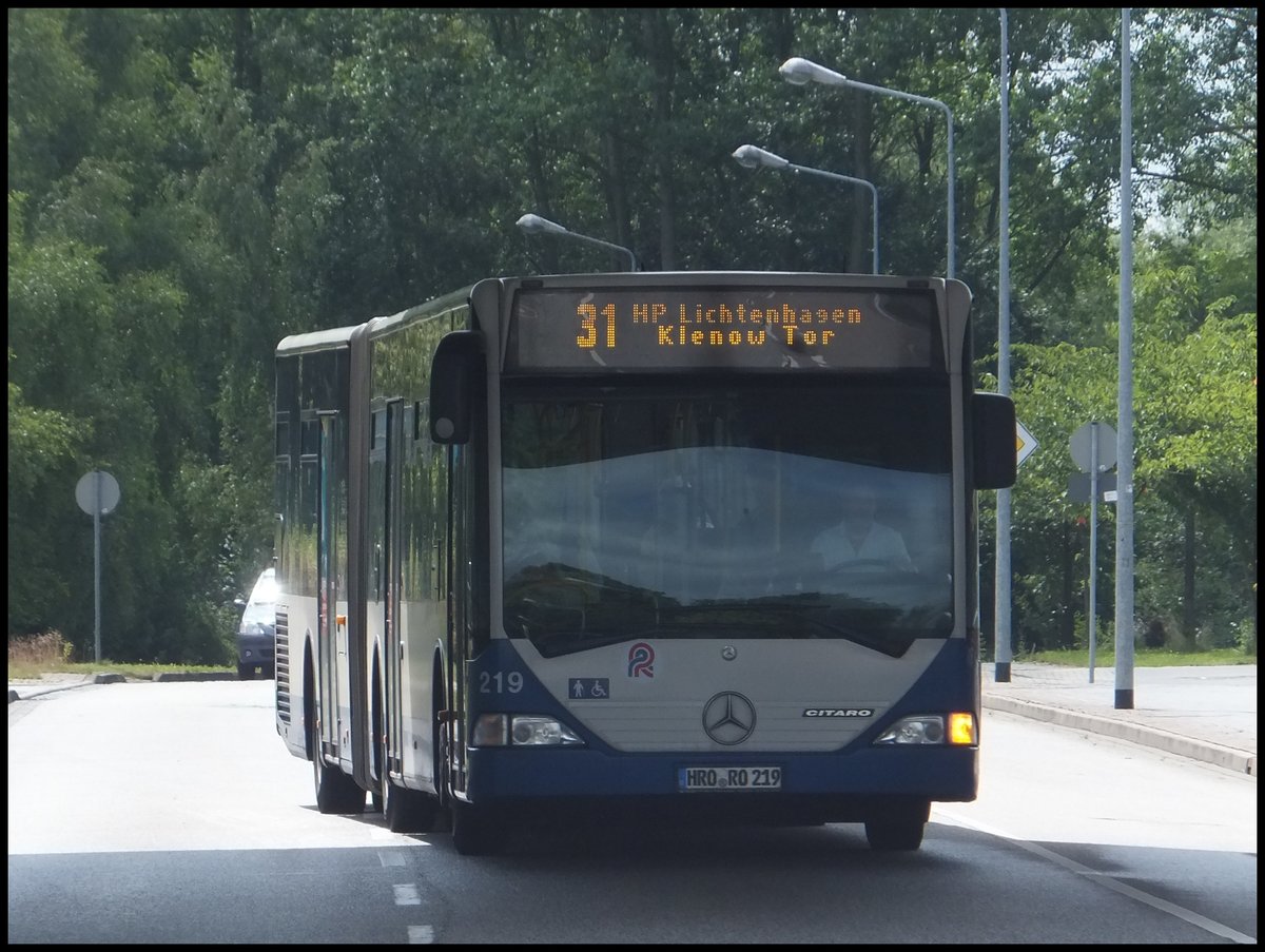 Mercedes Citaro I der Rostocker Straßenbahn AG in Rostock am 02.07.2014