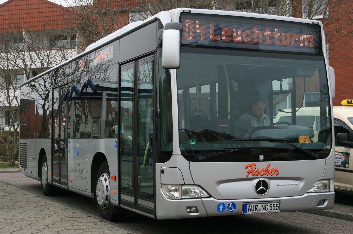 Mercedes Citaro II K  Fischer , Norderney Busbahnhof 31.03.2014