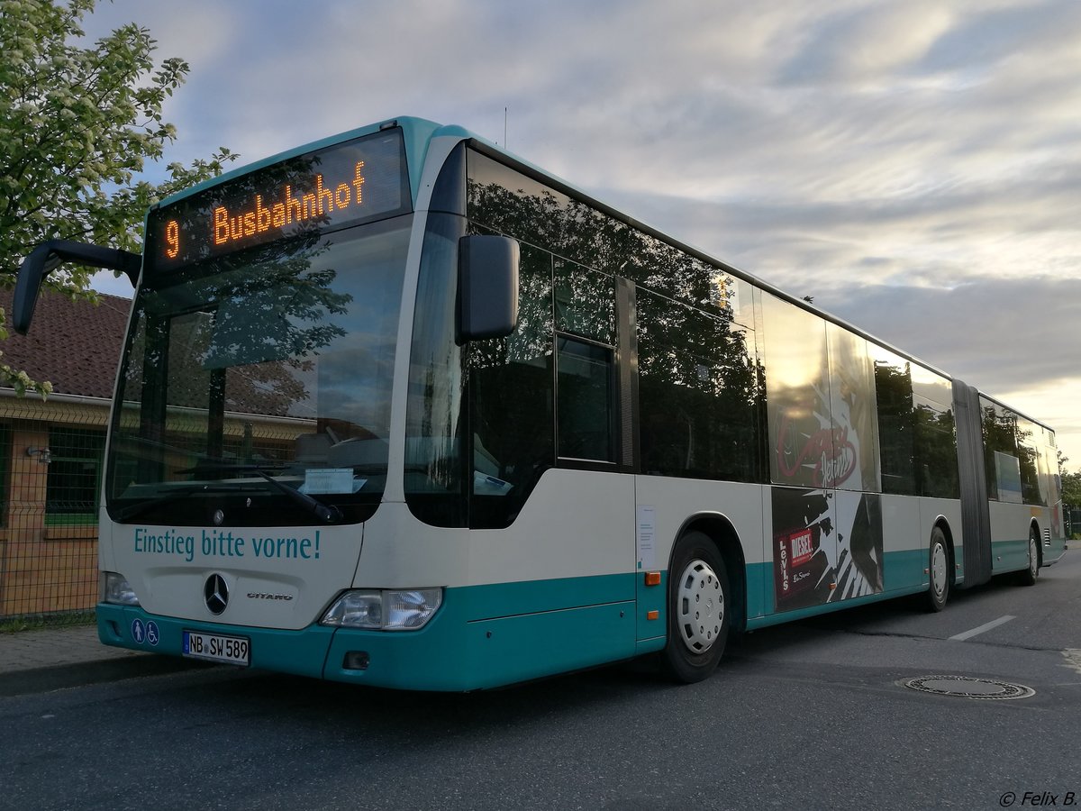 Mercedes Citaro II der Neubrandenburger Verkehrsbetriebe in Neubrandenburg am 24.05.2017