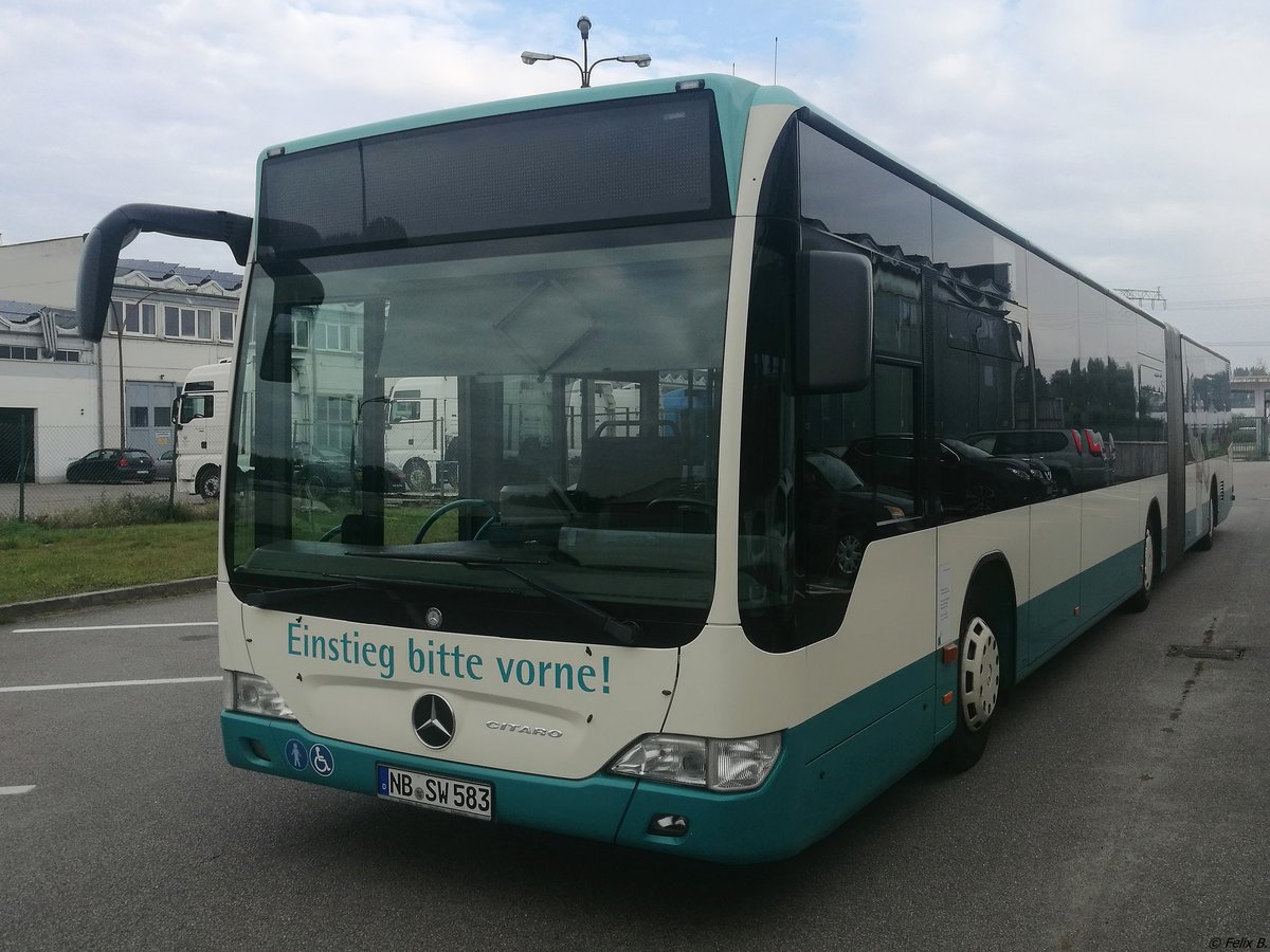 Mercedes Citaro II der Neubrandenburger Verkehrsbetriebe in Neubrandenburg am 22.09.2017