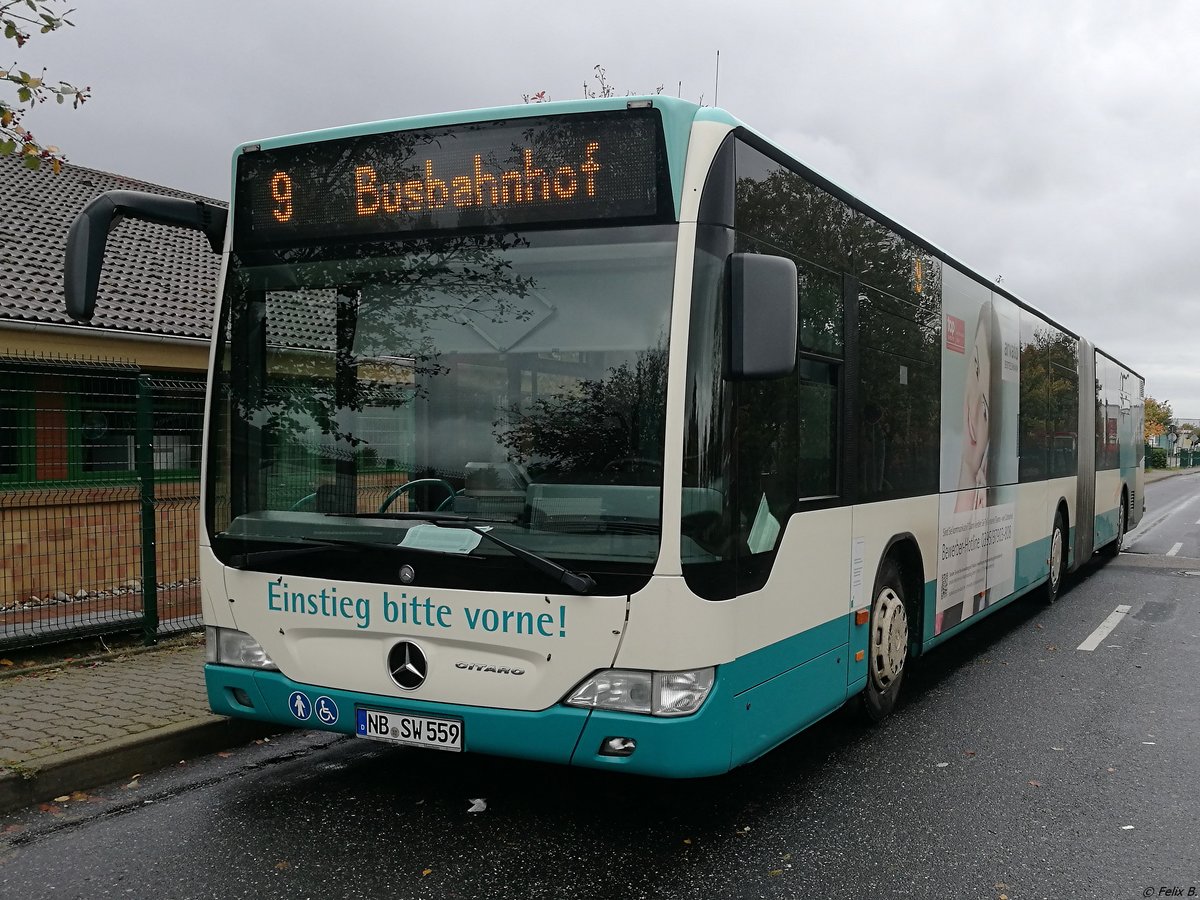 Mercedes Citaro II der Neubrandenburger Verkehrsbetriebe in Neubrandenburg am 05.10.2017