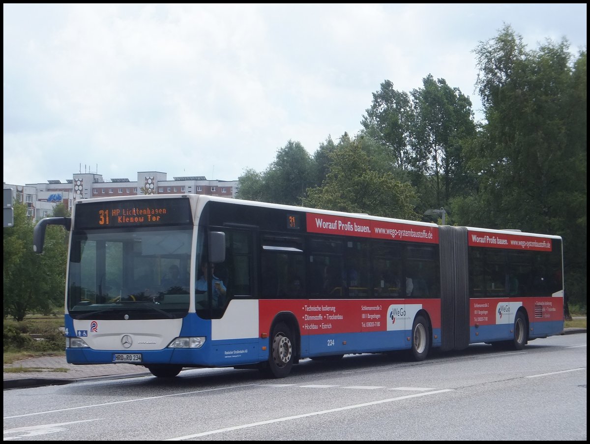 Mercedes Citaro II der Rostocker Straßenbahn AG in Rostock am 02.07.2014