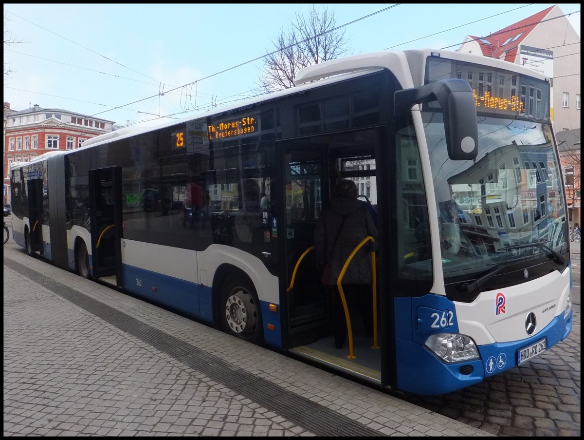 Mercedes Citaro III der Rostocker Straenbahn AG in Rostock am 12.02.2014