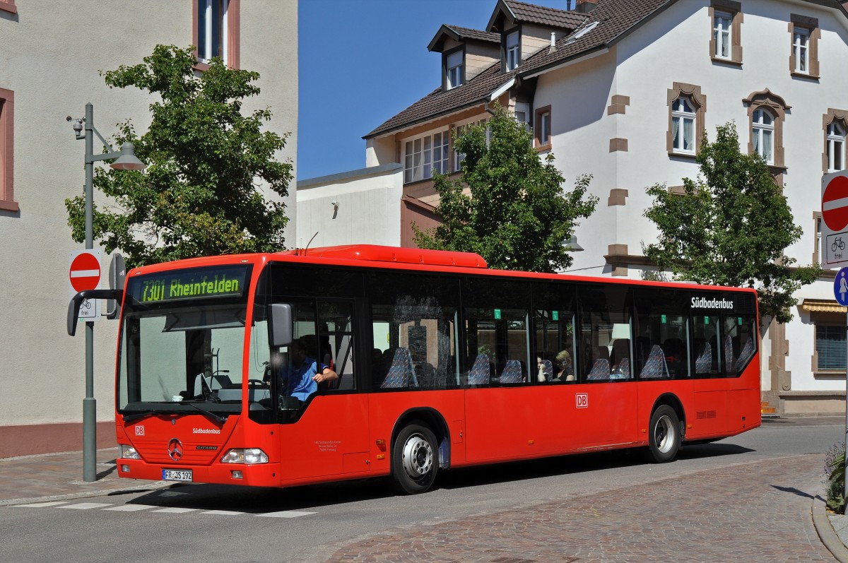 Mercedes Citaro von Südbadenbus bei der Gretherstrasse. Die Aufnahme stammt vom 01.07.2015.