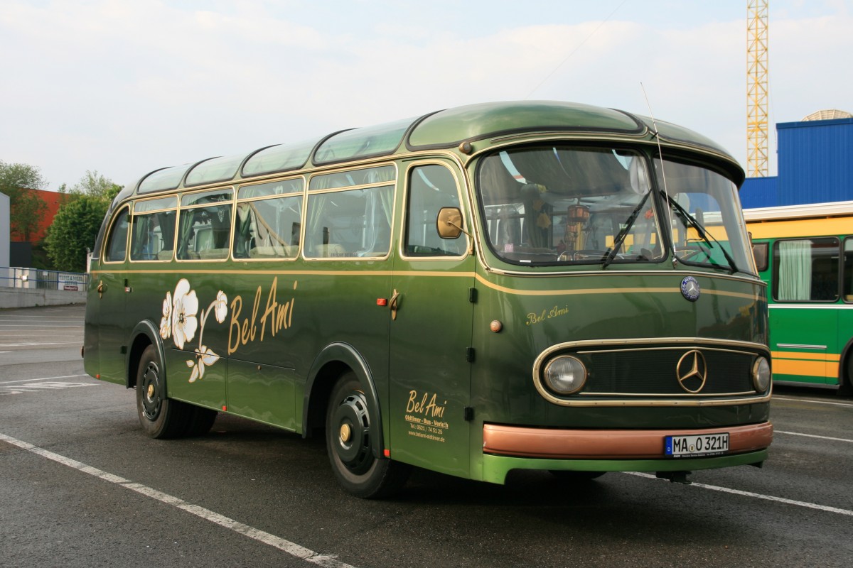 Mercedes O 321 H Bj. 1960  Bel Ami , 4. Europatreffen historischer Omnibusse, Sinsheim 26.04.2014