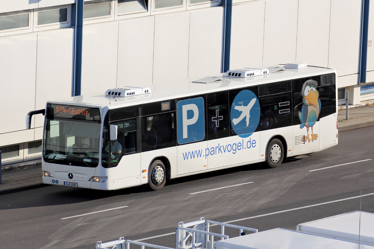 Mercedes Park Shuttle Bus am Flughafen Düsseldorf 7.7.2015