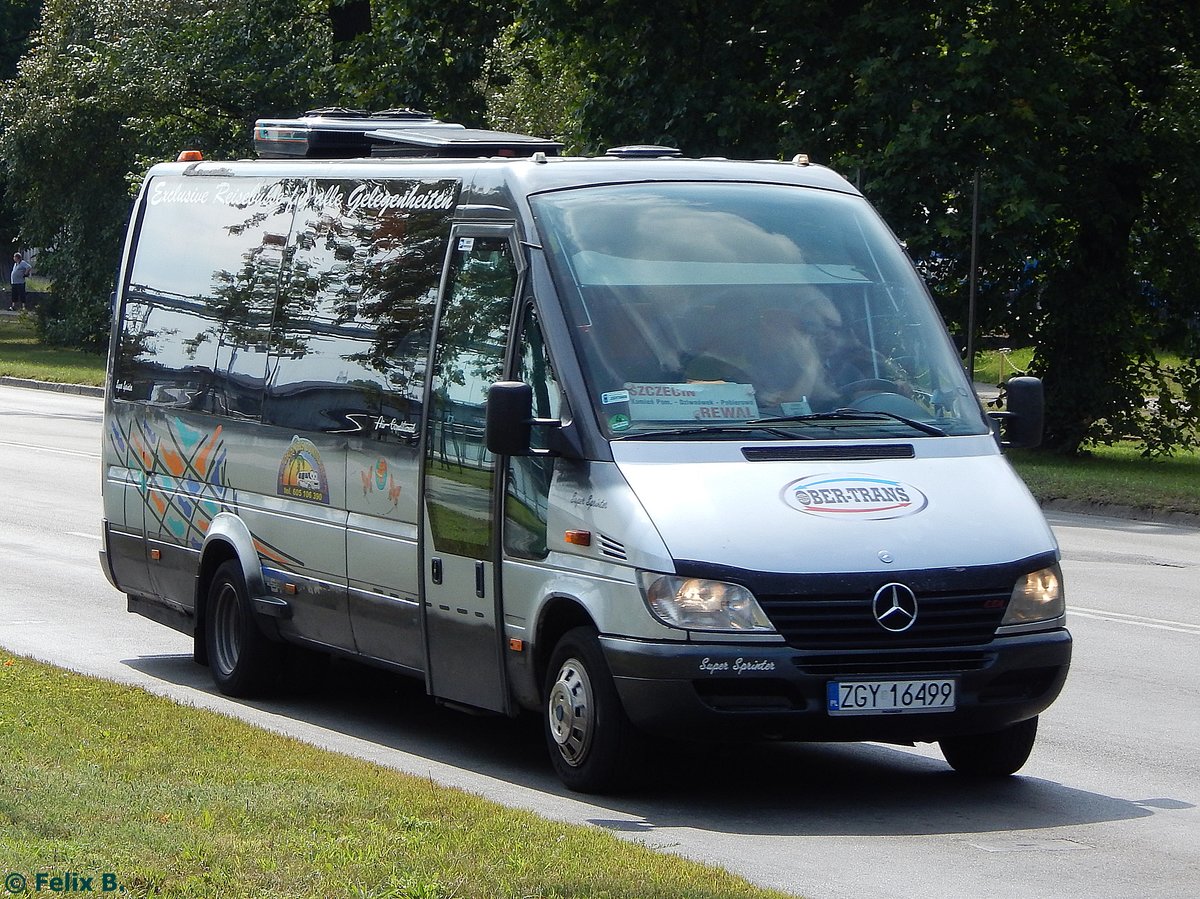 Mercedes Sprinter von Ober-Trans aus Polen in Stettin am 26.07.2016