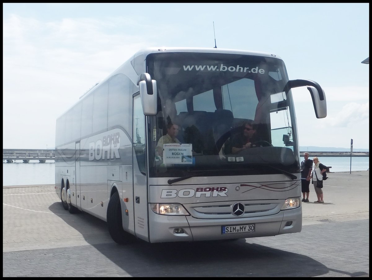 Mercedes Tourismo von Bohr aus Deutschland im Stadthafen Sassnitz am 02.06.2014