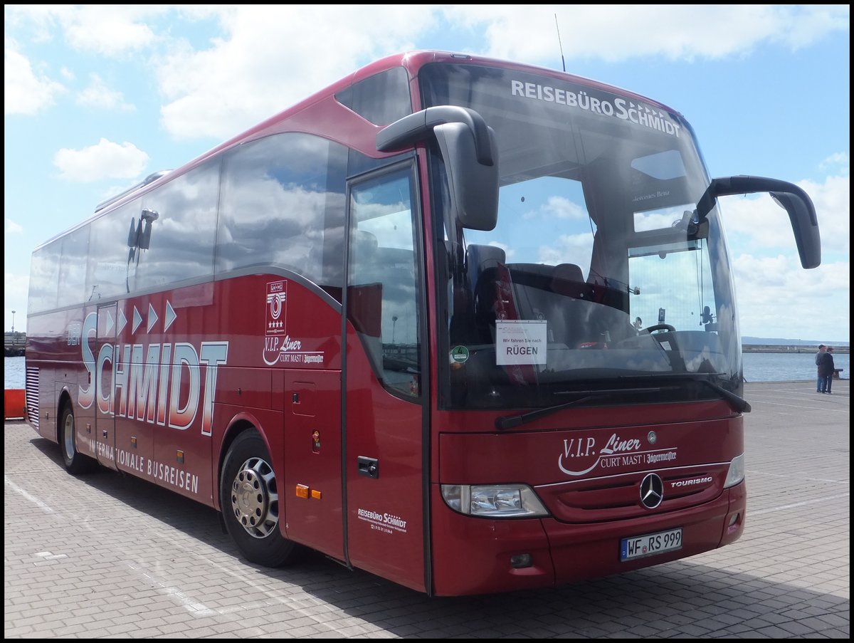 Mercedes Tourismo von Der Schmidt aus Deutschland im Stadthafen Sassnitz am 22.06.2014