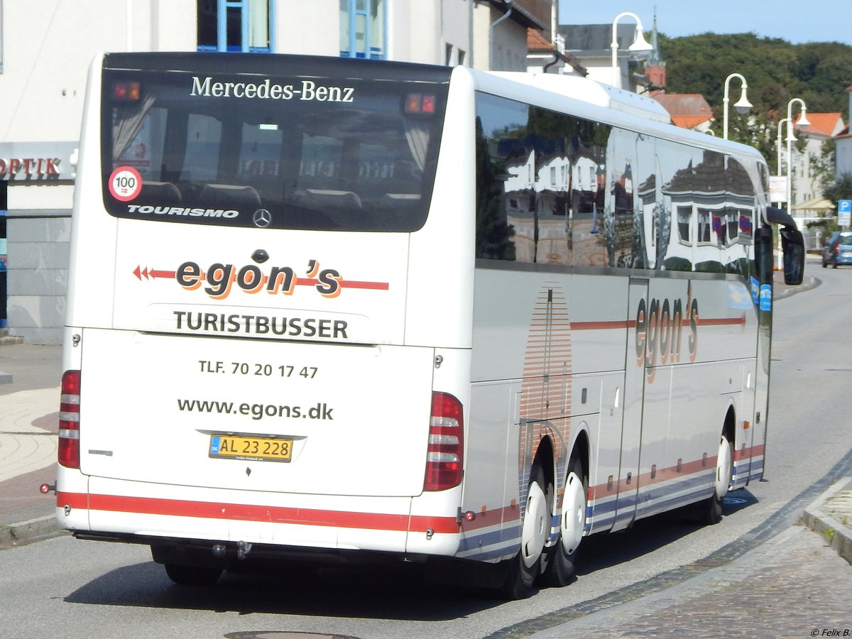 Mercedes Tourismo von Egon's aus Dänemark in Sassnitz am 02.09.2017