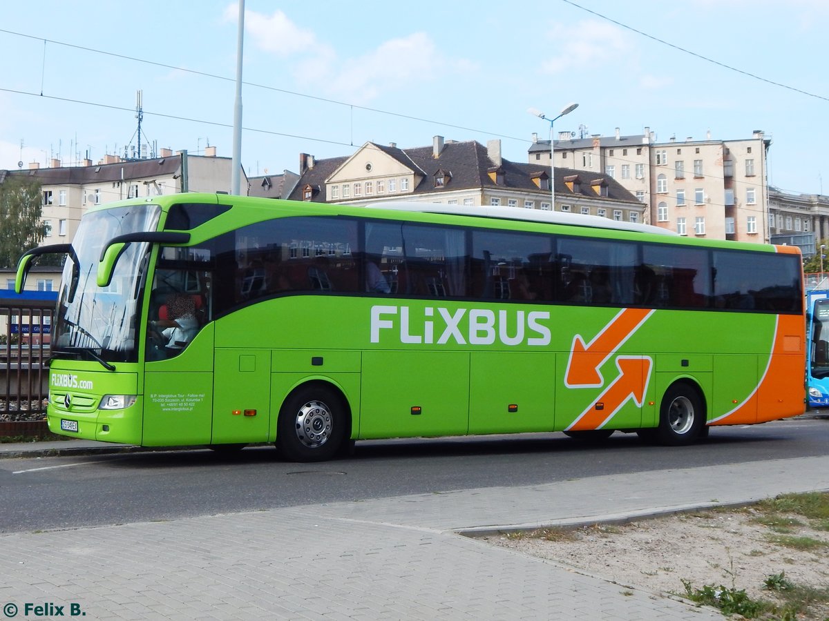 Mercedes Tourismo von Flixbus/Follow Me! aus Polen in Stettin am 26.07.2016