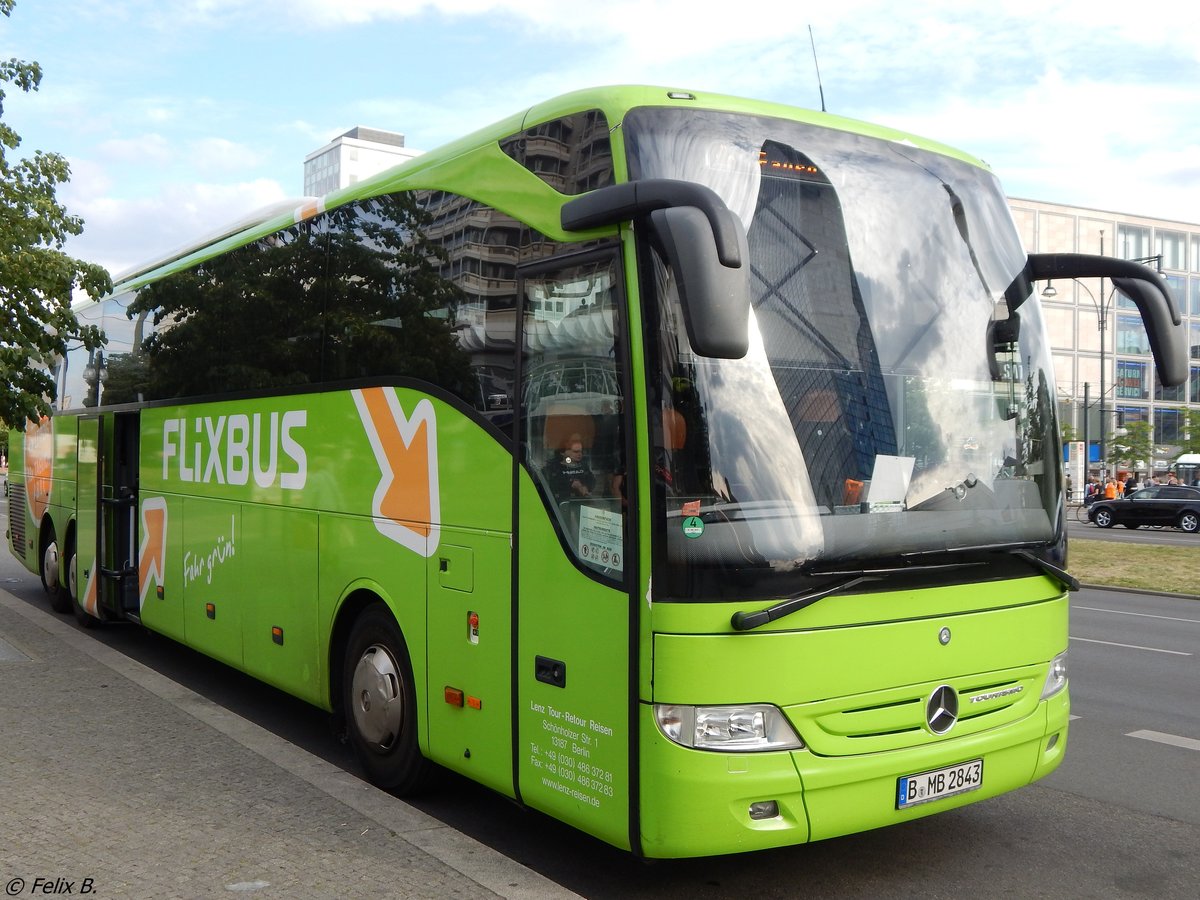 Mercedes Tourismo von Flixbus/Lenz Tour - Retour Reisen aus Deutschland in Berlin am 10.06.2016