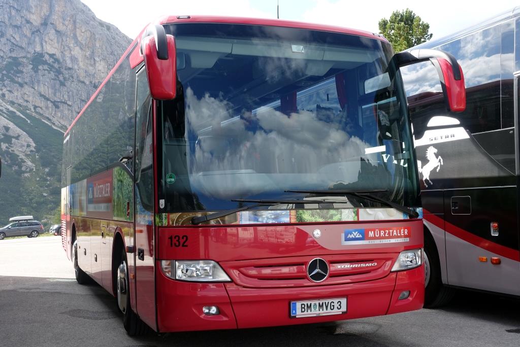 Mercedes Tourismo K  Mürztaler , Falzarego Pass/Dolomiten 08.09.2016