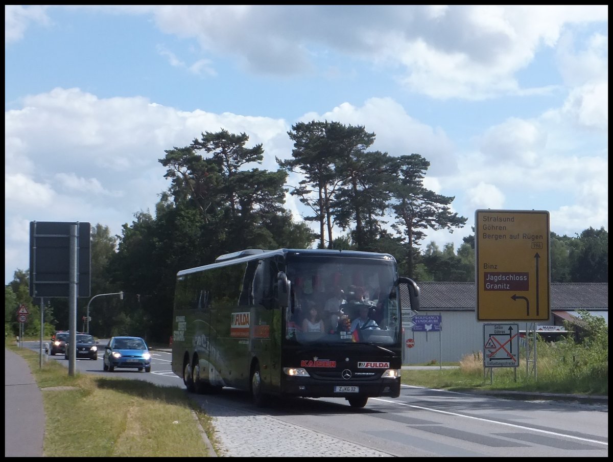 Mercedes Tourismo von Kaiser aus Deutschland in Prora am 02.07.2014